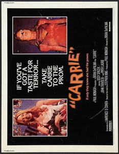 Póster impreso de decoración de pared de terror 72469 CARRIE 1976 RARO película - Imagen 1 de 7