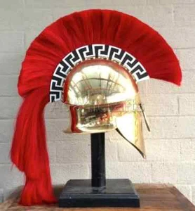 300 Wearable Spartan Helmet Medieval Leonidas Antique Greek Knight Corinthian - Picture 1 of 3