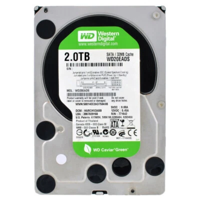 Western Digital 2TB WD20EADS Sata II 32MB 5400RPM Hot Swap 3.5 Inch - Image 1 of 4