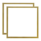 2Pcs 14&quot; x 14&quot; Inch Magnetic Self Adhesive PVC Diamond Frames, Golden