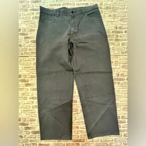 L.L. Pantalone Bean Fieldstone Tela Doppio Ginocchio Uomo 38x32 Cotone Blu Grigio Utility - Foto 1 di 10