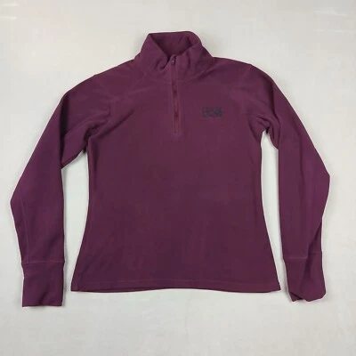 Mountain Hardwear Microchill Small Womens Fleece Sweater Burgundy 1/4 Zip 17x22 - Image 1 of 4