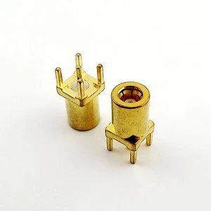 1x RF Connector Adapter SMB Female Center Solder For PC Board PCB Mount Straight - Bild 1 von 5