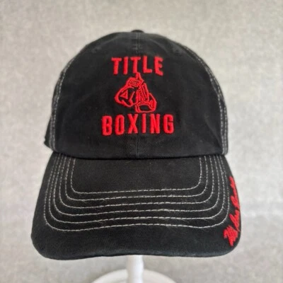 Title Boxing Hat Women Adjustable Cap We are Boxing Black with Red Stitching - Image 1 of 4