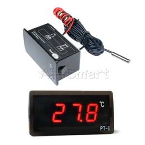 PT-6 220V Thermometer LED Digital Display -50℃~+110℃ Temperature Meter Aquarium - Picture 1 of 8