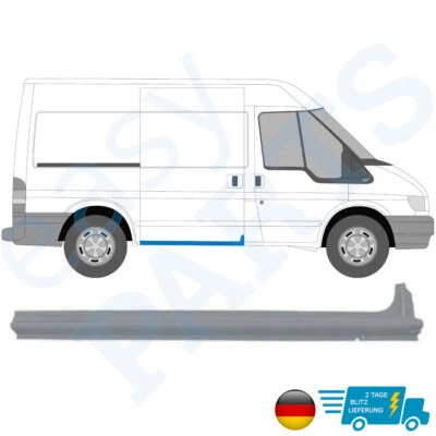 For Ford Transit 2000-2013 Short Sliding Door Sill Repair Panel Right - Image 1 of 2