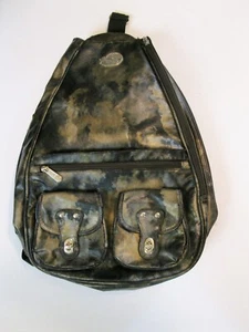 Mochila Whak Sak Tenis Pickleball Eslinga Deporte Viaje Negro Dorado Mármol - Imagen 1 de 12