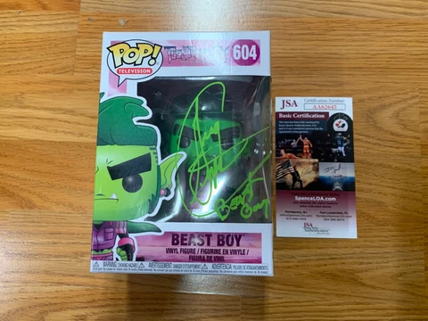 Funko Pop Greg Cipes “Beast Boy” Teen Titans Go Autograph JSA Cover