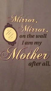 Gildan Periwinkle Blue Short Sleeve Tshirt Size XL - Mirror Mirror On The Wall - Picture 1 of 2