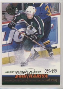 1999-00 Pacific Emerald Green /199 Paul Kariya #8 HOF