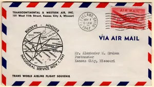 CAM 34SW57 TWA November 1 1947 Cleveland OH - Picture 1 of 1