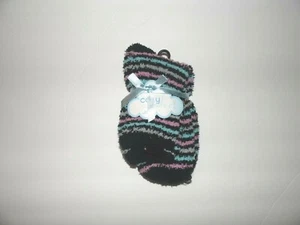 Cozy Feet Women Plush Slipper Socks Black Pink Blue Size 9-11 NWT - Picture 1 of 1