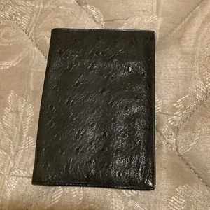 Double sides Ostrich men’s Wallet Black. - Picture 1 of 6