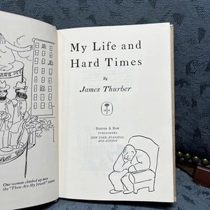 RARE 1933 1st Edition JAMES THURBER "MY LIFE AND HARD TIMES" HC Memoir Book - Picture 1 of 7