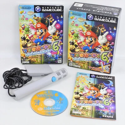 MARIO PARTY 6 + Mic Set Gamecube Nintendo For JP System 2139 gc - Image 1 of 4