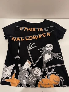 Girls Nightmare Before Christmas Shirt SZ S 5/6 - Picture 1 of 3