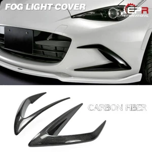 For Mazda MX5 ND ND5RC Miata SBLZ Carbon Fiber Front Bumper Duct Diffuser Cover - Picture 1 of 11