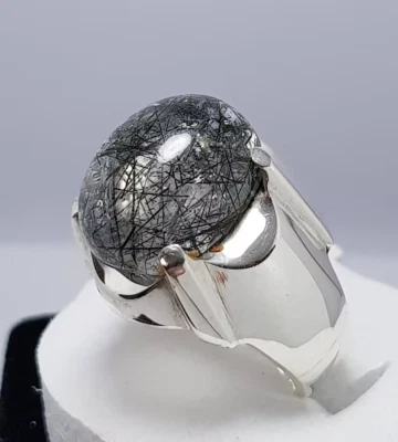 Natural Dur Al Najaf Stone Ring Dur e Najaf Ring Shia Rings Najaf Stone White  - Image 1 of 4