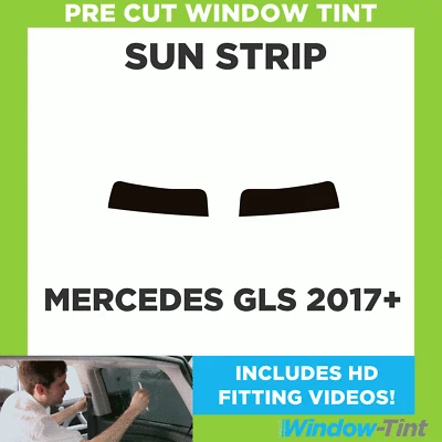 Pre Cut Tinted Sunstrip - For Mercedes GLS 2017 5% Limo Internal - Image 1 of 4
