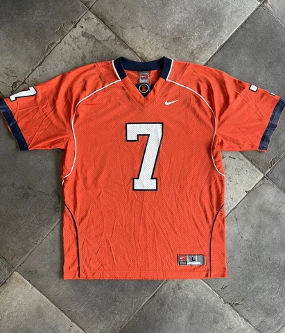 Vtg Nike Team University Illinois Fighting Illini Football Jersey Mens Size L Cover