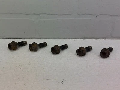 2008-2010 BMW 528i Lug nut stud set of five 5 OEM E60 3.0L Black m12 1.5 - Image 1 of 4