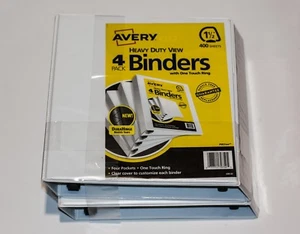 Avery Heavy Duty View Binder with One Touch EZD Rings  1 1/2" Capacity White 4CT - Picture 1 of 3