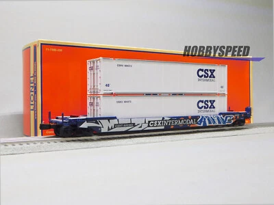 LIONEL CSX HUSKY STACK with TRAILERS #620365 with GRAFFITI O GAUGE 2226592 NEW - Image 1 of 4