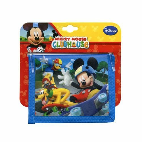 Wallet Bifold Non-Woven Disney Mickey & Friends Skateboard Kid Party Favor New - Image 1 of 1