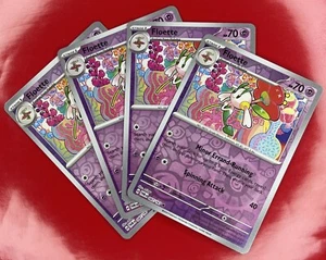 4X Pokemon TCG Floette 087/167 Twilight Masquerade Holograma Inverso Inglés 2024 Casi Nuevo - Imagen 1 de 2