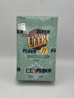 Tarjetas de baloncesto Fleer Ultra 1992-93 serie 2 caja de cera sellada de fábrica 36 paquetes Foto 1 de 4