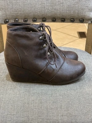 Botines Soda para mujer marrón imitación cuero, botines talla 9 Foto 1 de 4