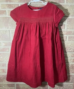 Polo Ralph Lauren Girls Smocked Cotton Corduroy Dress 6X - Picture 1 of 6