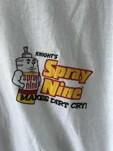 Vintage Ringer Red/White T-Shirt Knight’s Spray Nine Makes Dirt Cry  Read - Picture 1 of 6