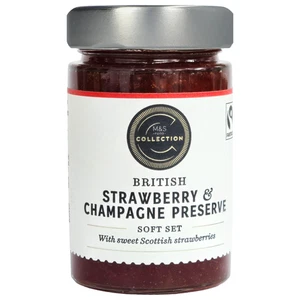 M&S British Strawberry & Champagne Preserve 235g, Sweet Scottish Strawberries - Picture 1 of 7