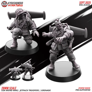 Jetpack Troopers Grenade - 28 mm DnD Miniatures | Kyoushuneko - Imagen 1 de 2