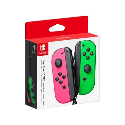 OEM Official Nintendo Switch Joy-Con Wireless Controllers BRAND NEW Pink & Green - Image 1 of 3