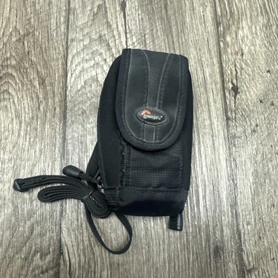 LOWEPRO Belt Camera  or accessories Case Bag Small 5"x2.25"  Black Canvas pocket - Image 1 of 4