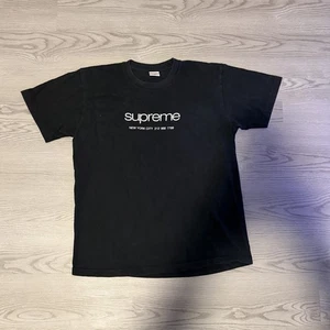 Supreme New York Shop tee black Size Medium 2019 - Picture 1 of 5
