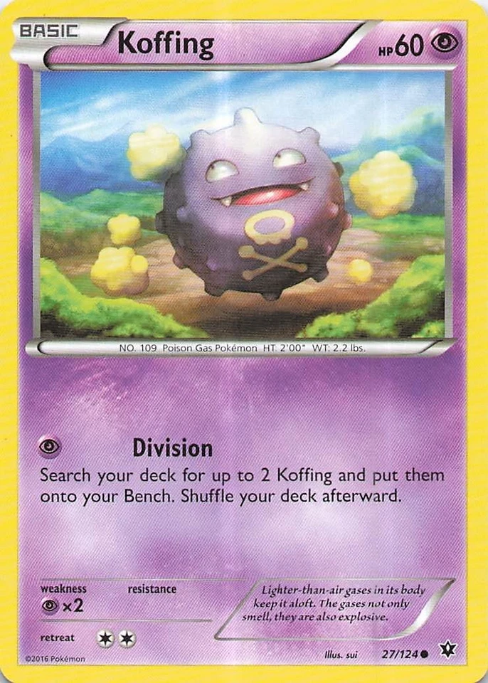 Koffing Common XY - Fates Collide 27/124 LP Normal - Image 1 of 2