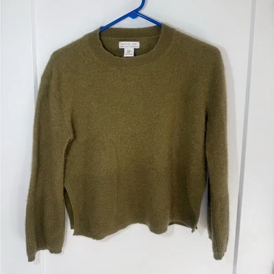 Suéter de cuello redondo 100 % 2 capas de cachemir Rachel Zoe. Casual, Preppy M Foto 1 de 4