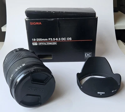 Sigma 18-200mm All-Around Lens F/3.5-6.3 DC OS Stabilised for Nikon. BOXED - Image 1 of 4