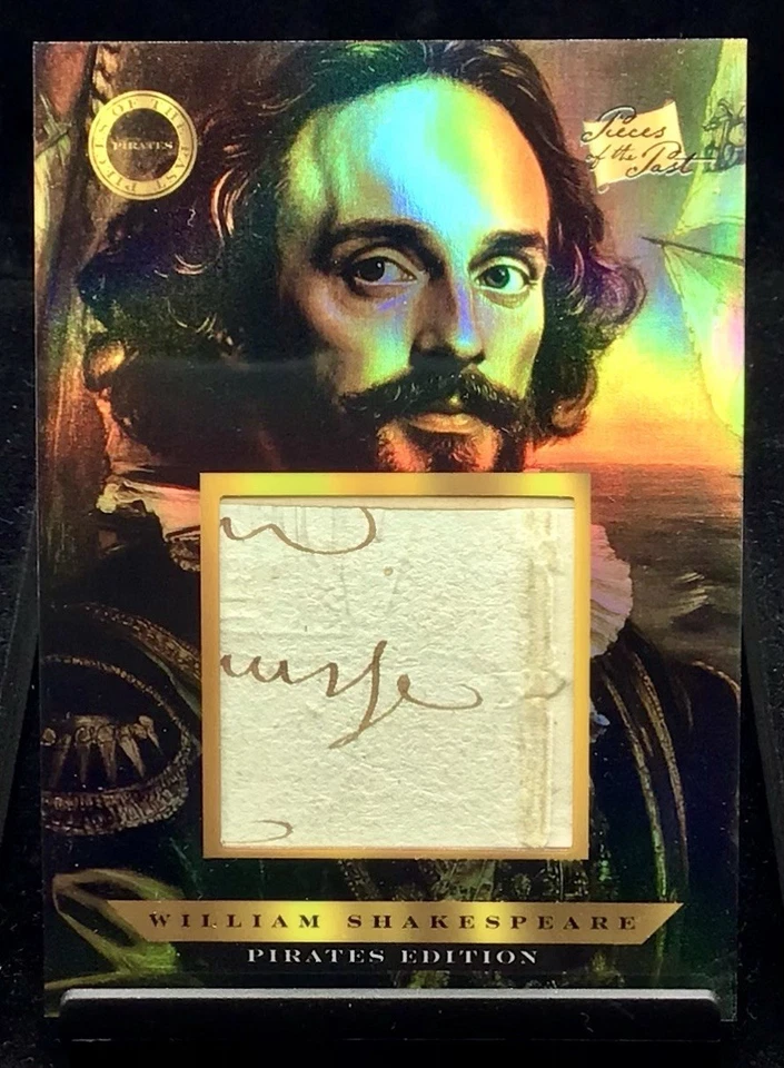 2025 Pieces Of The Past Pirates William Shakespeare Hand Written Document Relic - Image 1 of 2