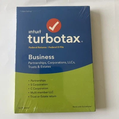 Intuit TurboTax Business Federal Tax Software For 2018 - Partnerships LLCs Corpo - Image 1 of 4
