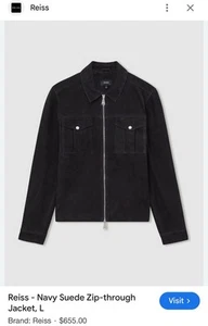 reiss suede jacket men - Picture 1 of 6
