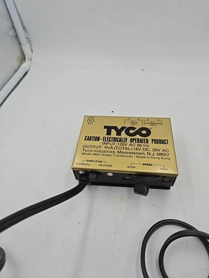 Vintage Tyco HO Scale 18v DC Transformer Power Pack w/ AC Accessory  - Image 1 of 4