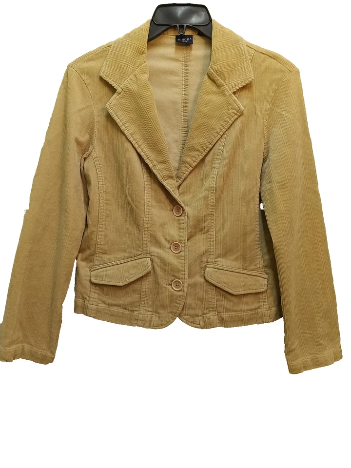  Sonoma Blazer Pana Tostado Mujer Chaqueta Mediana, Elegante, Deportivo, Elástico Foto 1 de 4