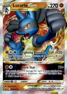 Lucario VSTAR Promo SWSH: Sword & Shield Promo Cards SWSH214 Near Mint Pokémon T - Image 1 of 2