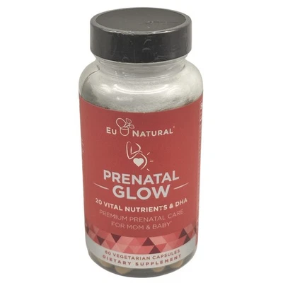Prenatal Glow 60 Vegetarian Capsules Eu Natural. Exp. 11/2025 - Image 1 of 3