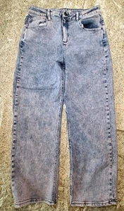TRACTR Women’s 8/29 Acid Color Wash High Rise Straight Jeans Purple - Picture 1 of 7