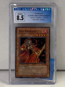 Yu-Gi-Oh! 2003 Fire Princess CGC Graded Card 8.5 Super Rare- 1st Edition - Picture 1 of 2